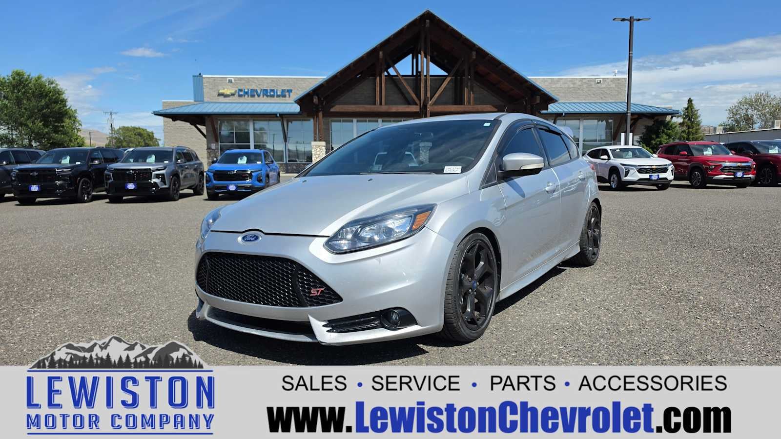 2013 Ford Focus ST ST in Silver — front three-quarter view