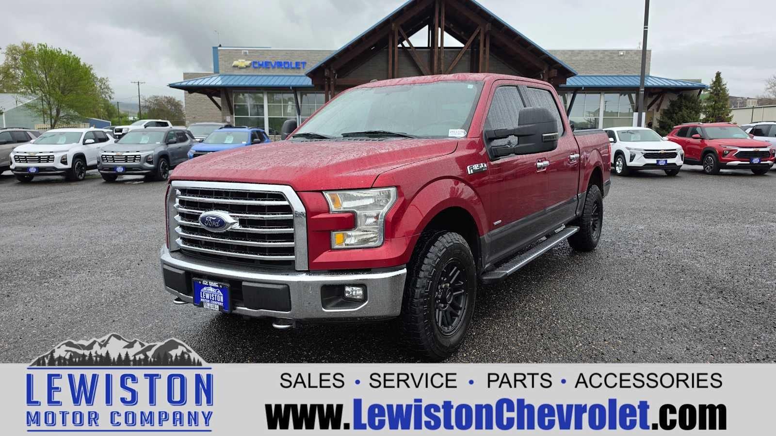 2016 Ford F-150 XLT in Gray — front three-quarter view