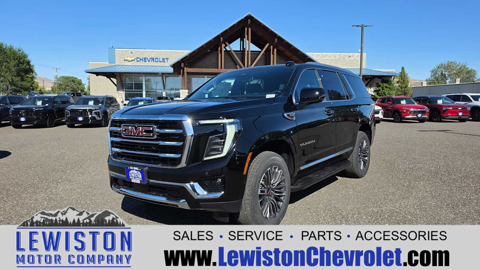 2026 GMC Yukon Elevation in Onyx Black — front three-quarter view