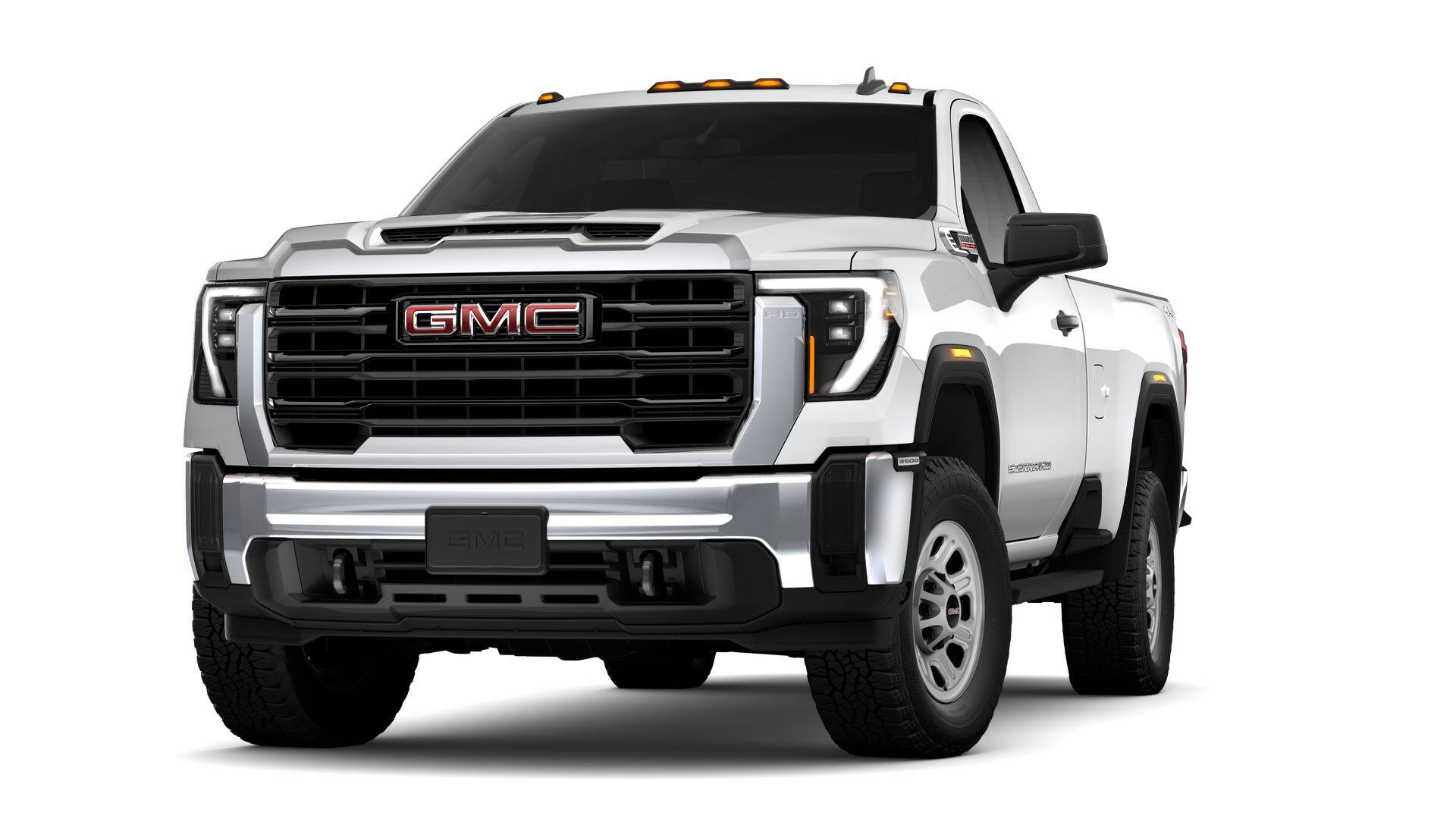 2026 GMC Sierra 3500 HD Pro in Summit White — front three-quarter view