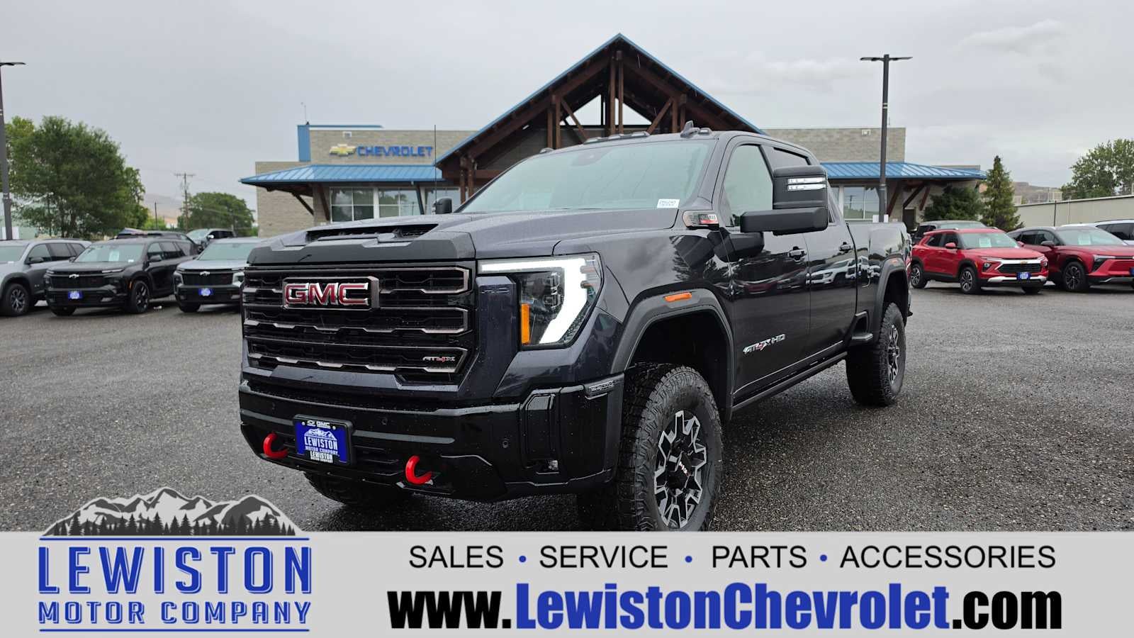 2026 GMC Sierra 2500 HD AT4X in Titanium Rush Metallic — front three-quarter view
