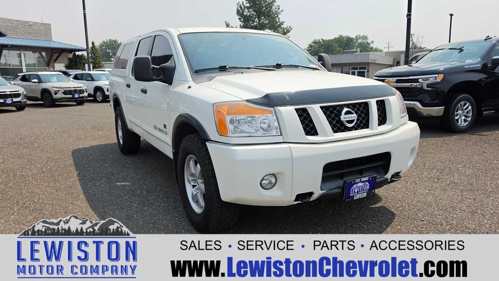 2010 Nissan Titan — rear three-quarter view
