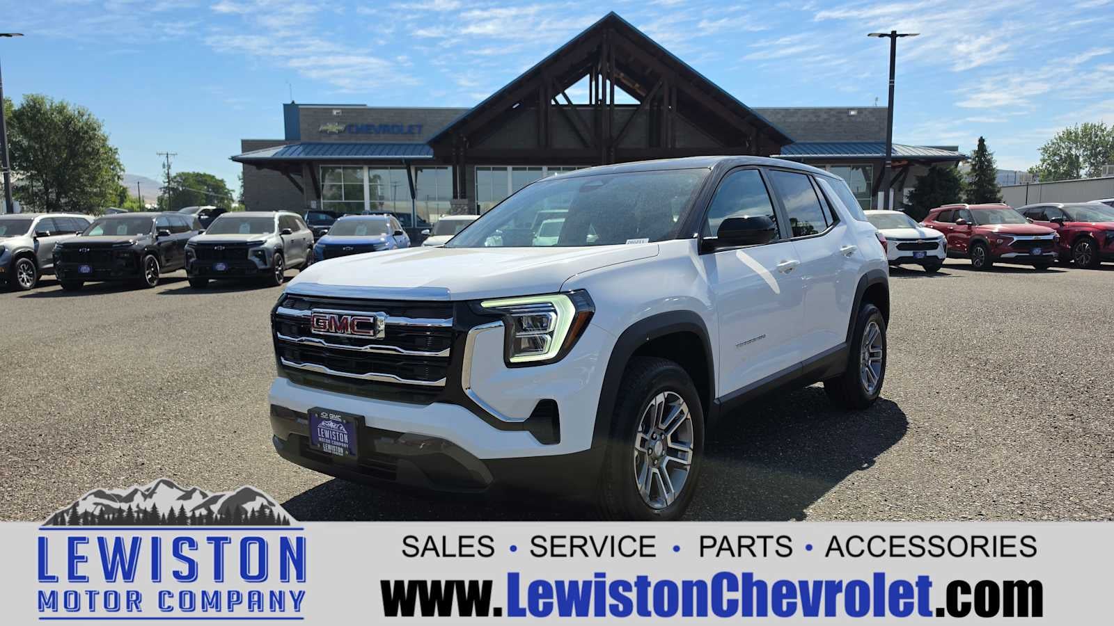 2026 GMC Terrain Elevation in Summit White — front three-quarter view